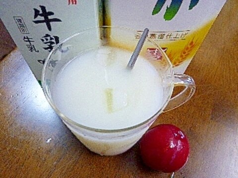 アイス♡スモモミルク酒
